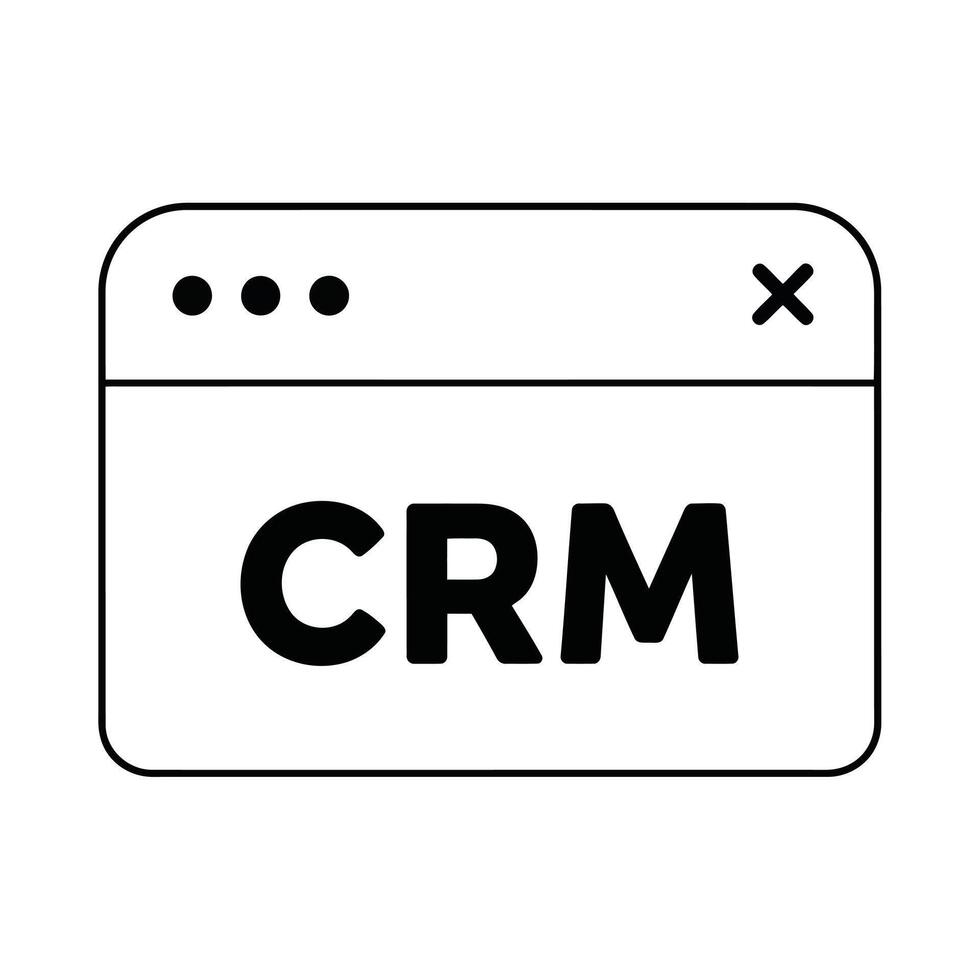 simplificado crm sistema optimizando negocio operaciones con cliente relación administración vector