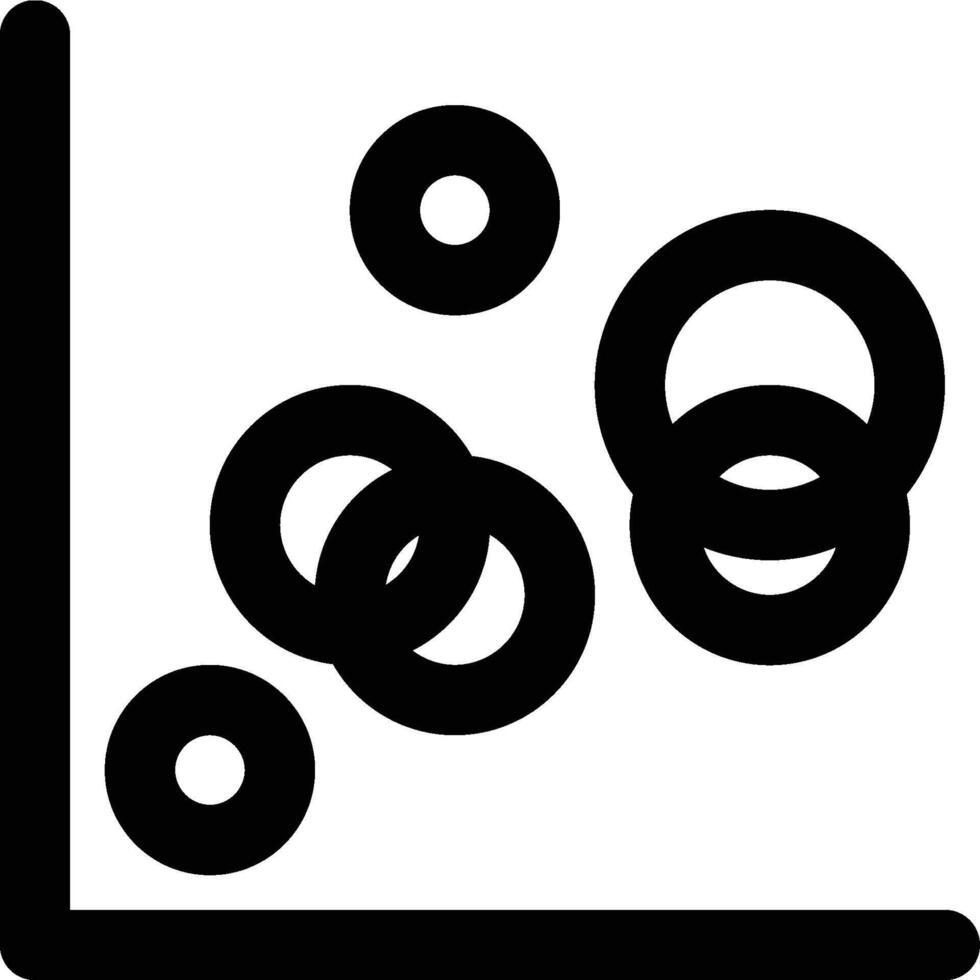 Bubble, Data, Visualization Outline Icon vector