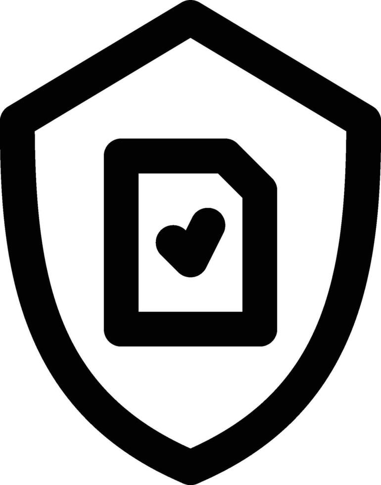 Security, Information System, Data Outline Icon vector