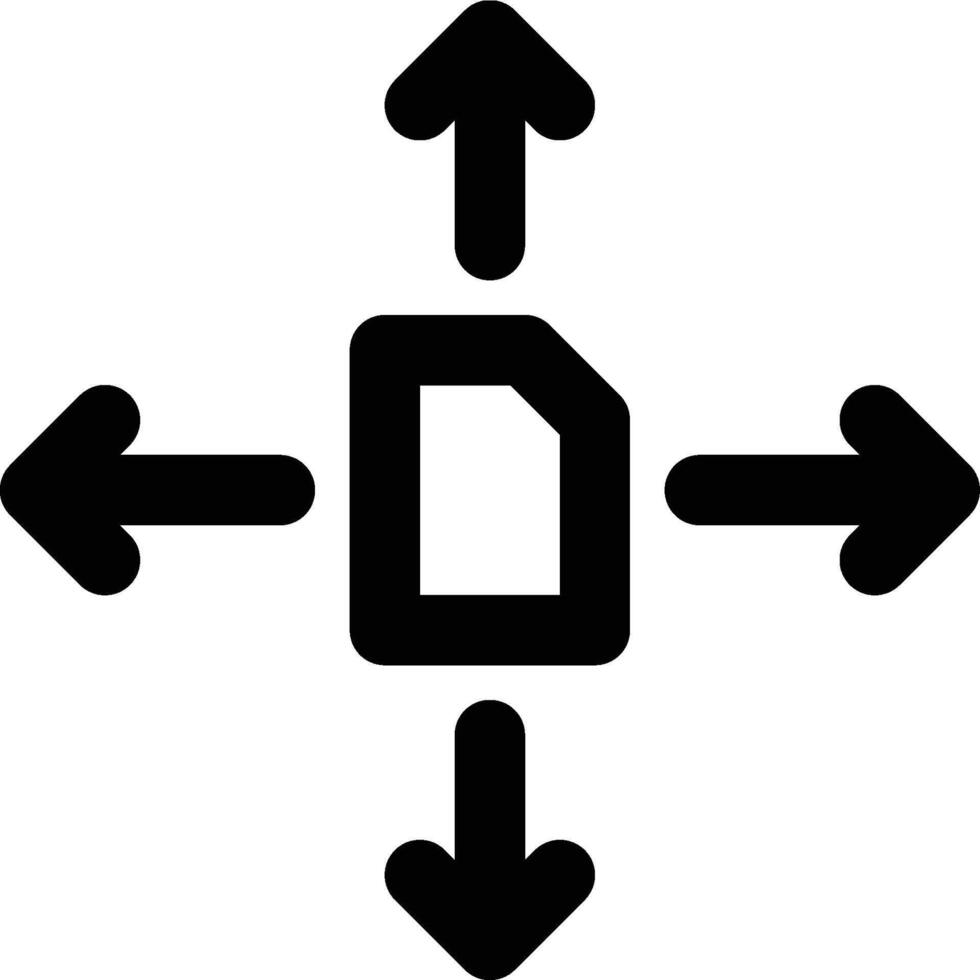 Deployment, Data Sharing, Information Sharing Outline Icon vector