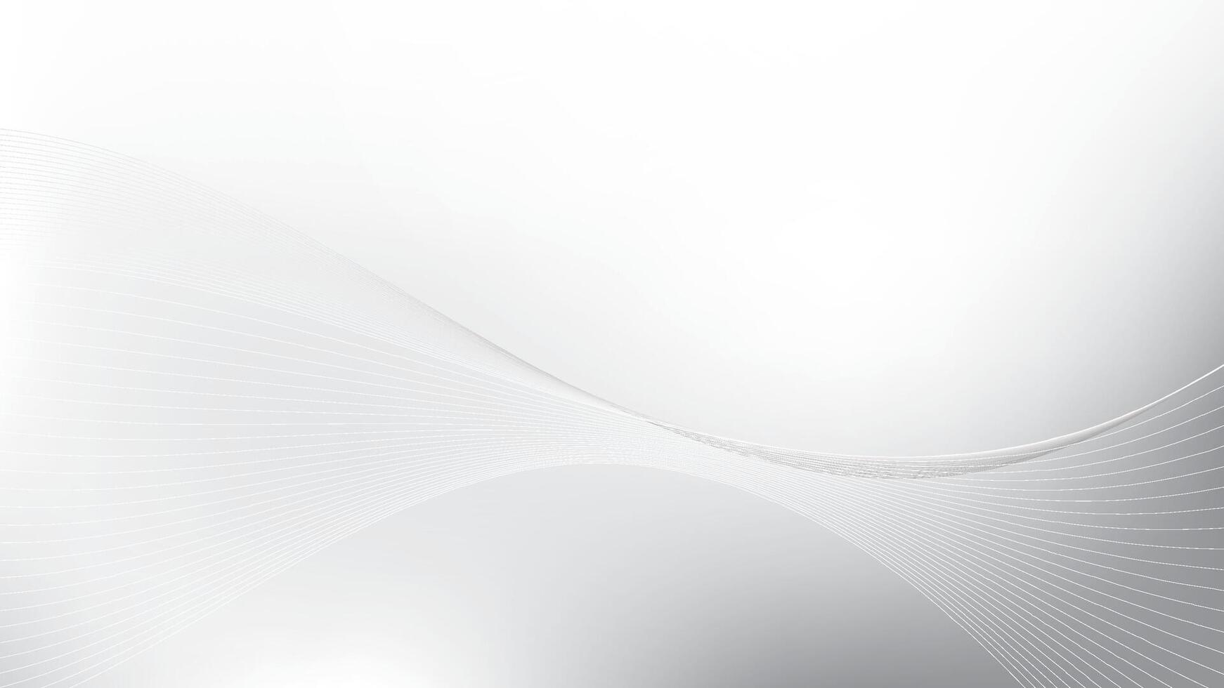 Abstract white and gray color, modern design stripes background with curve lines, wavy pattern. eps10. vector