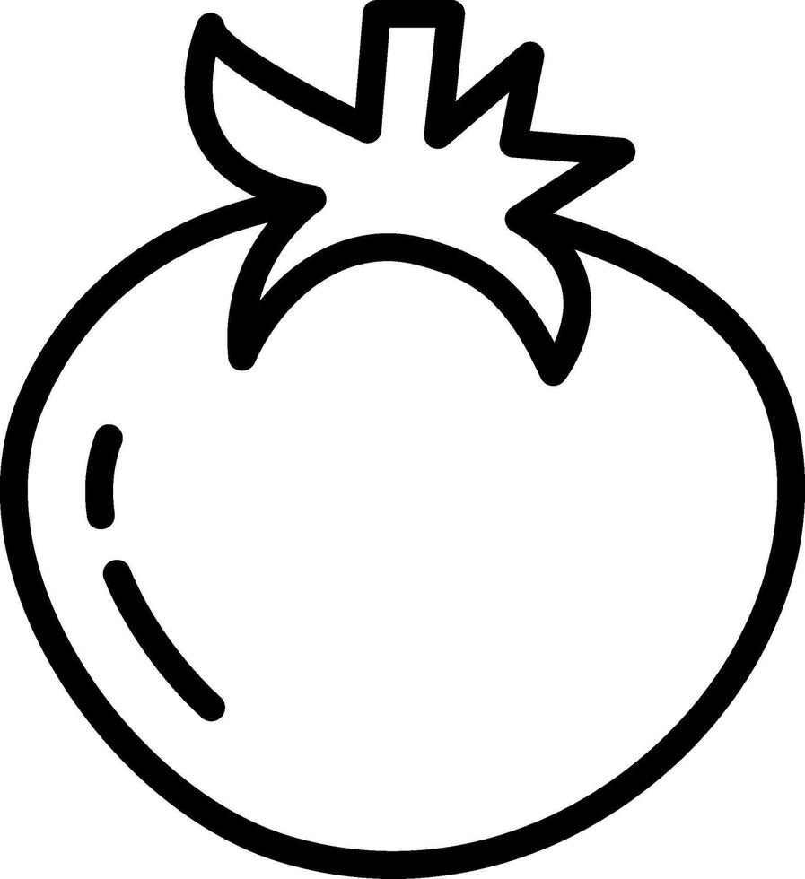Tomato Creative Sketch Element vector