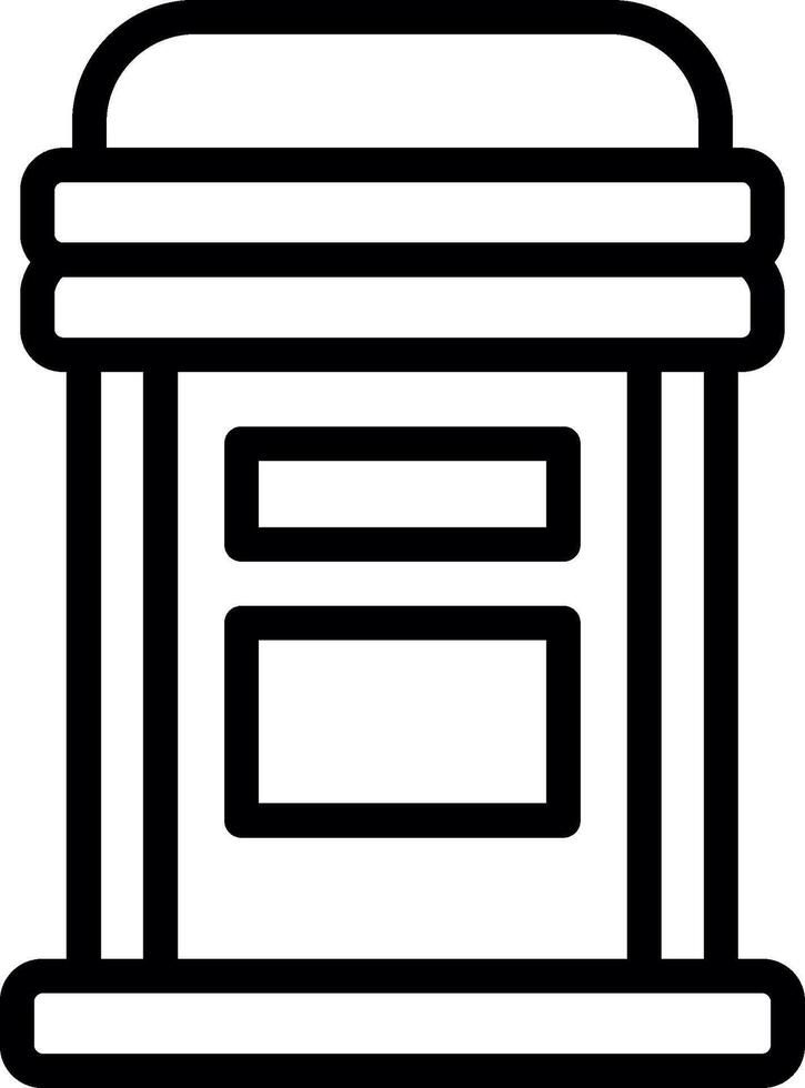 Postbox Wireframe App Design vector