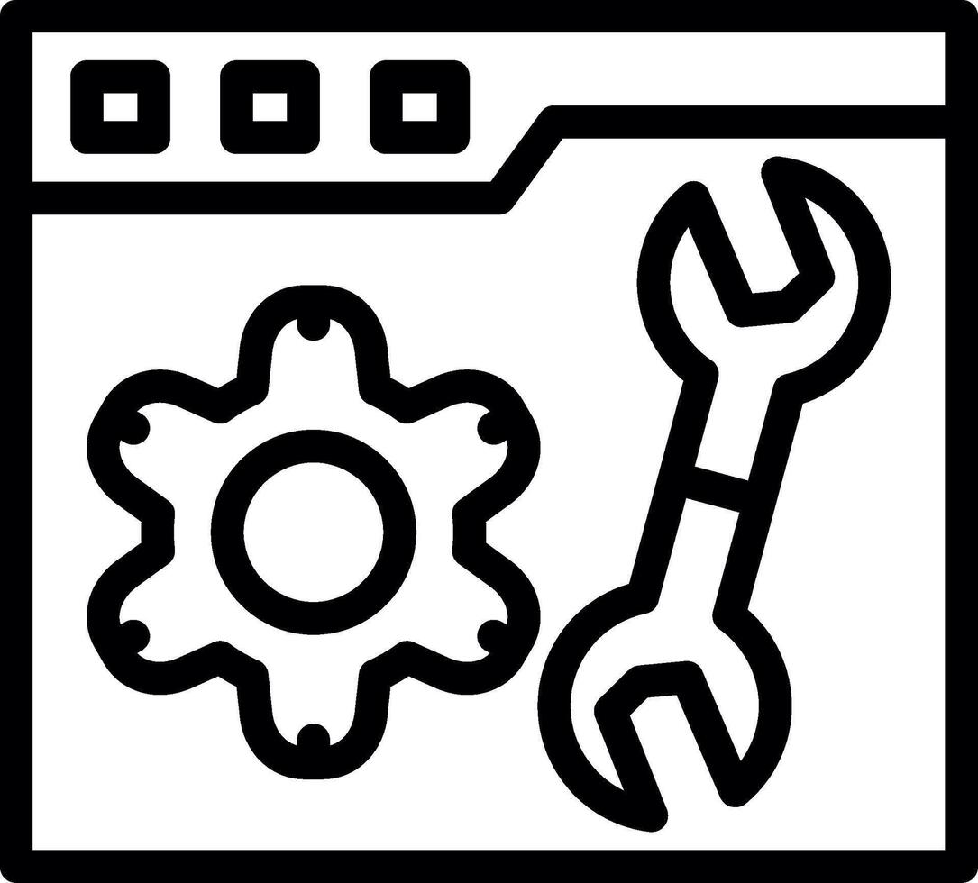 Technical Support Sharp Line Mark vector