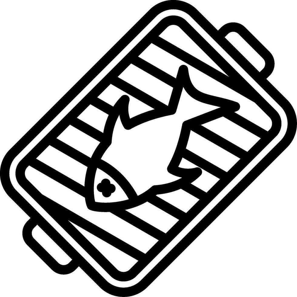Fish Color Block Badge vector