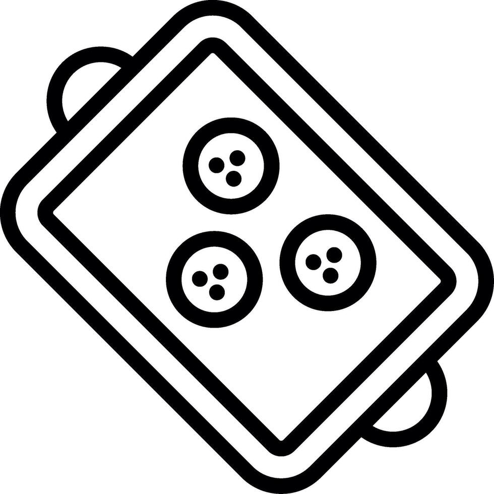 Baking Tray Smooth App Visual vector