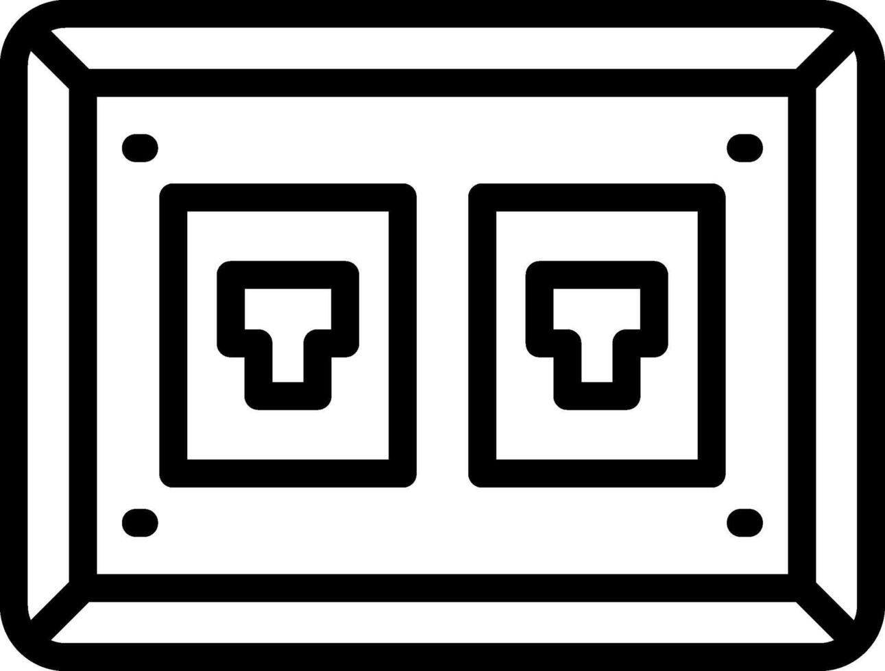 enchufe sensible aplicación forma vector