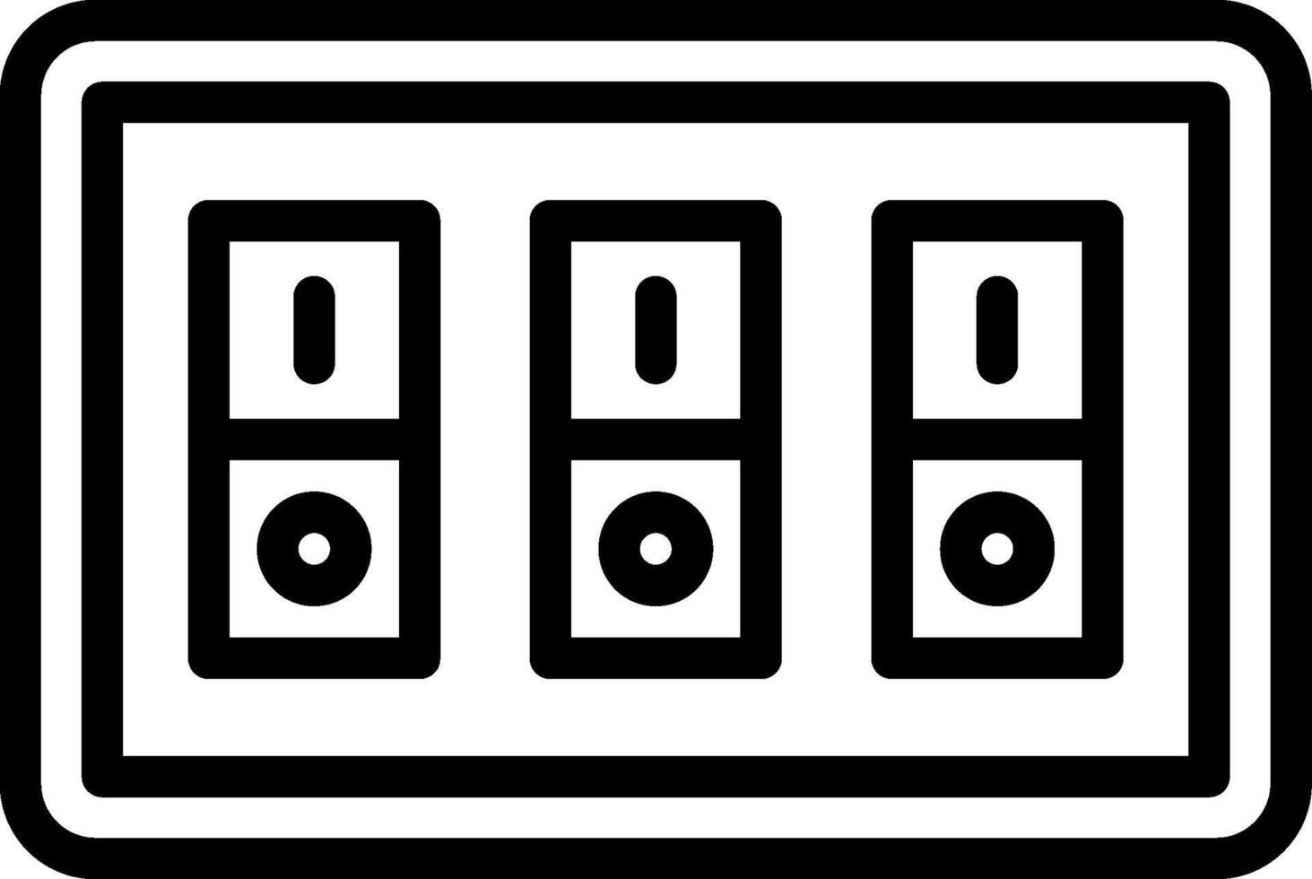 Switch Simplified Line Mark vector