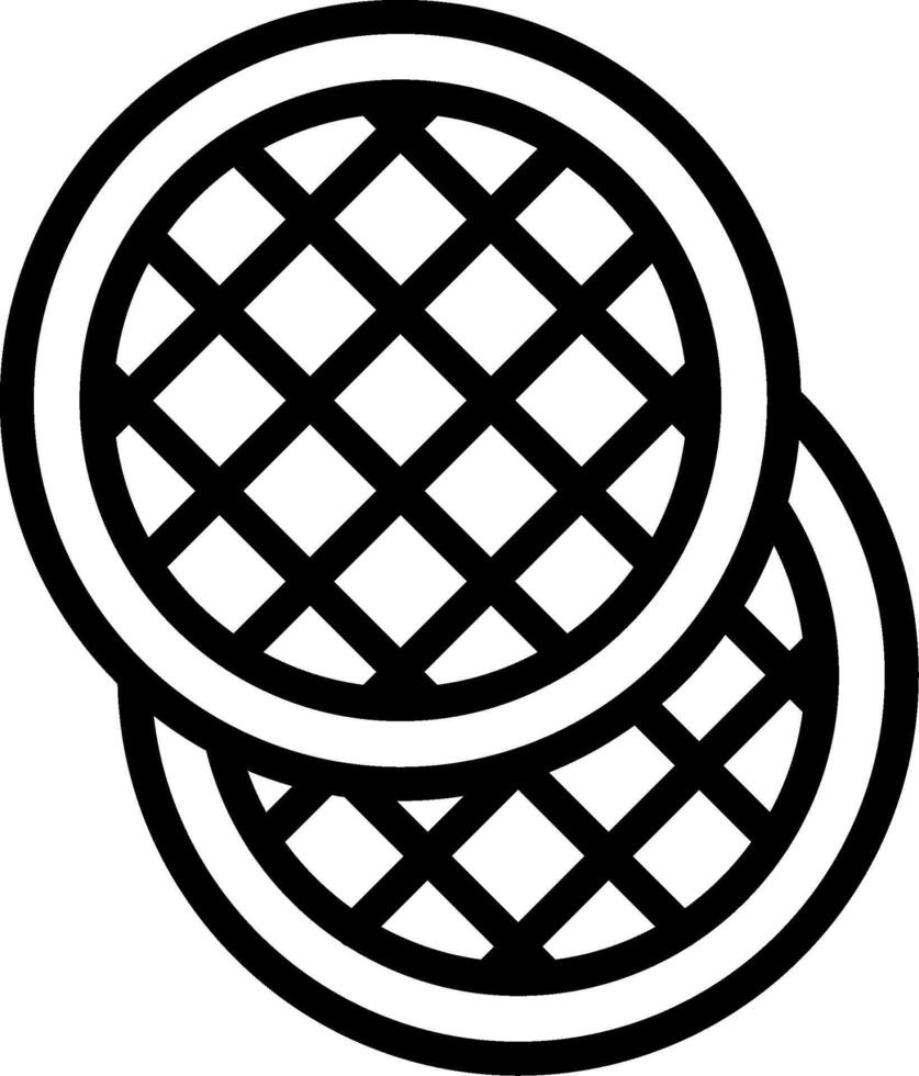 Stroopwafel Subtle UI Graphic vector