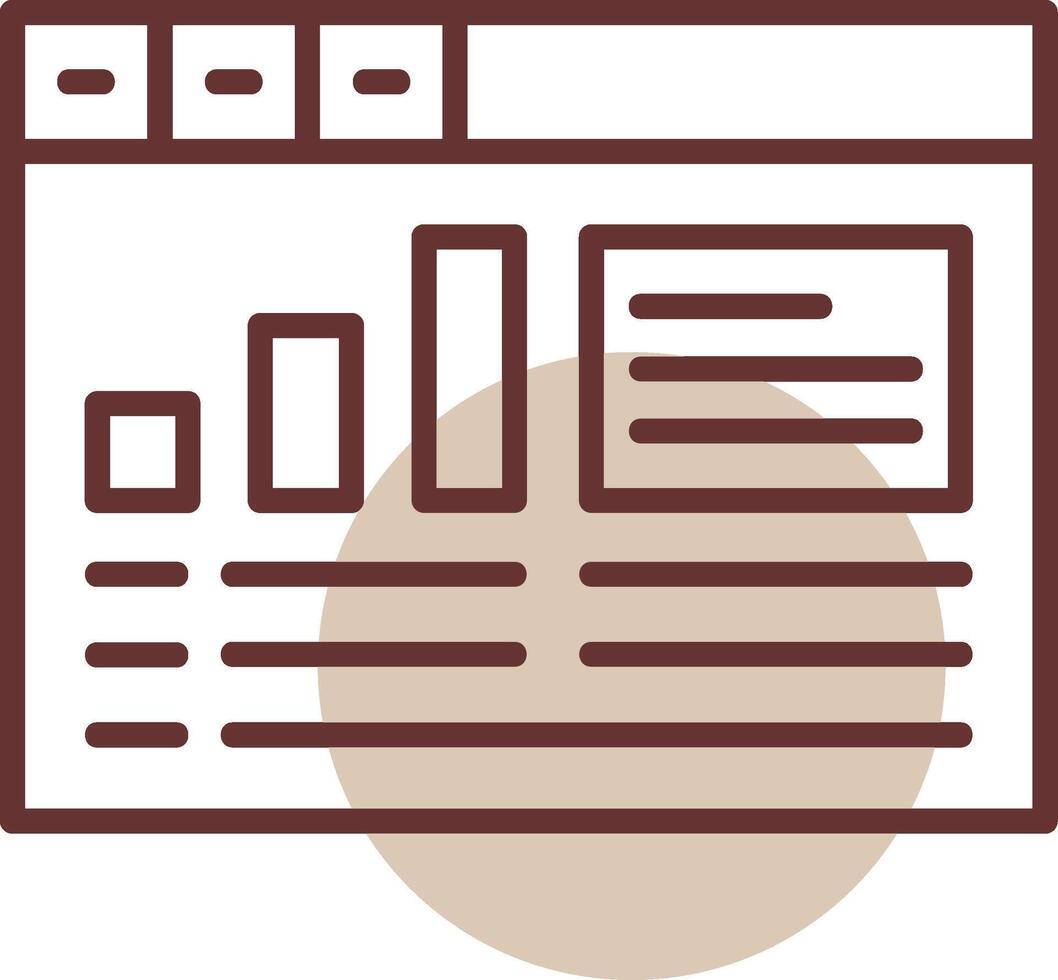 Google Analytics Circle Line Circle Icon vector