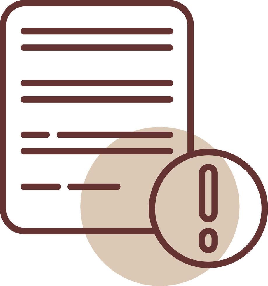 Writing Notification Line Circle Icon vector