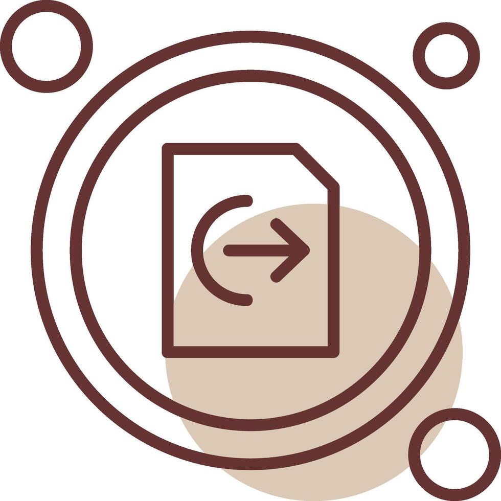 siguiente página botón navegación línea circulo icono vector