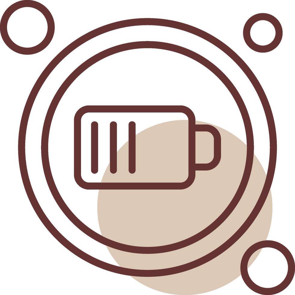 cargar botón navegación línea circulo icono vector