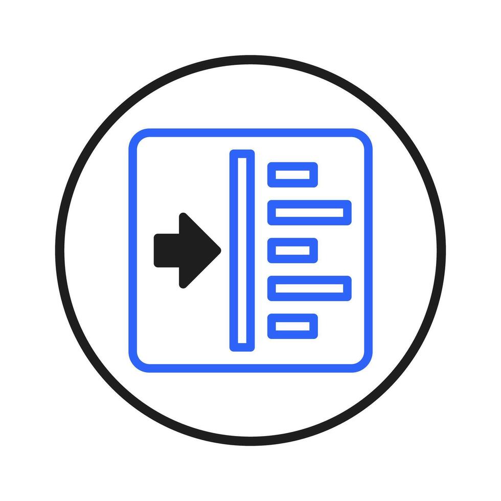 datos inserción proceso conceptual visual destacando fluir de información con organizado elementos vector