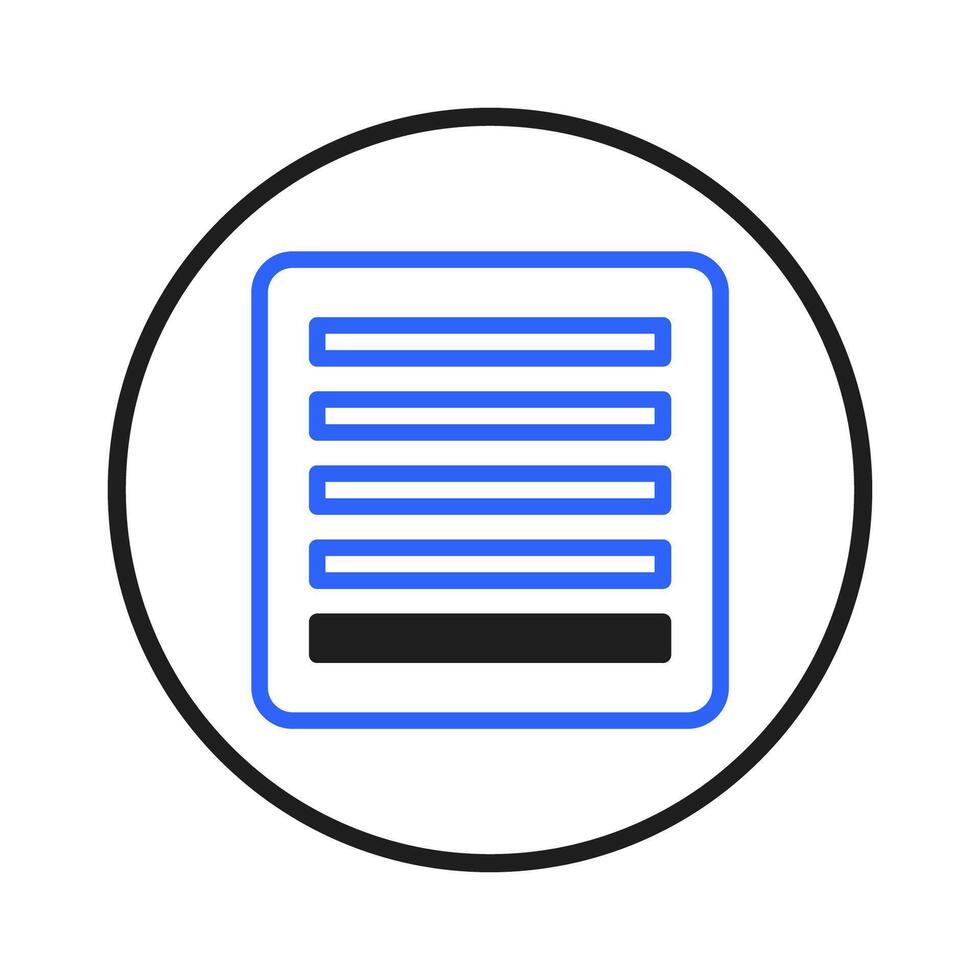 Symbol representation of organized information and data within a circular framework for modern vector