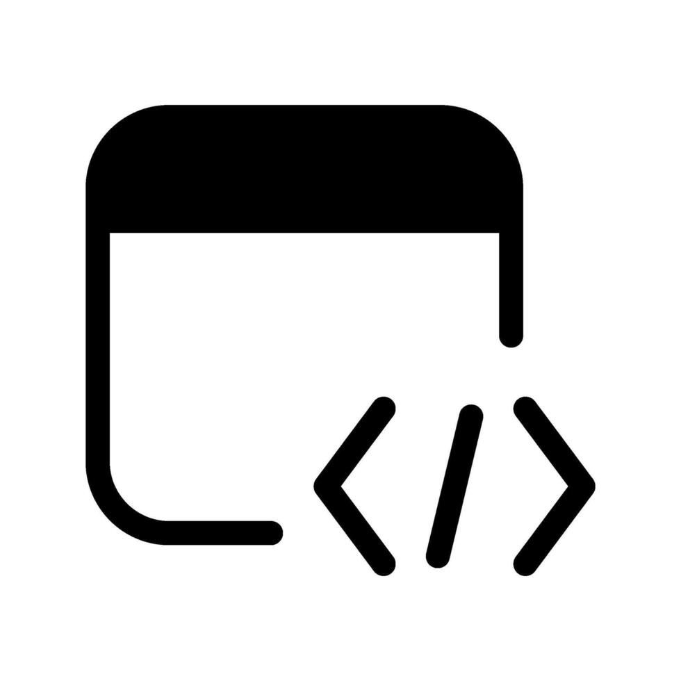 ilustración de web código icono vector