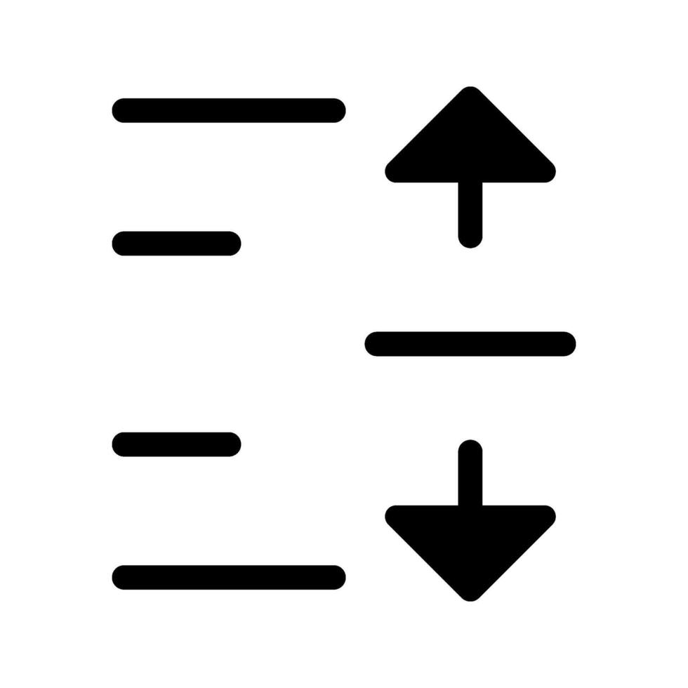 Illustration of Sorting Icon vector
