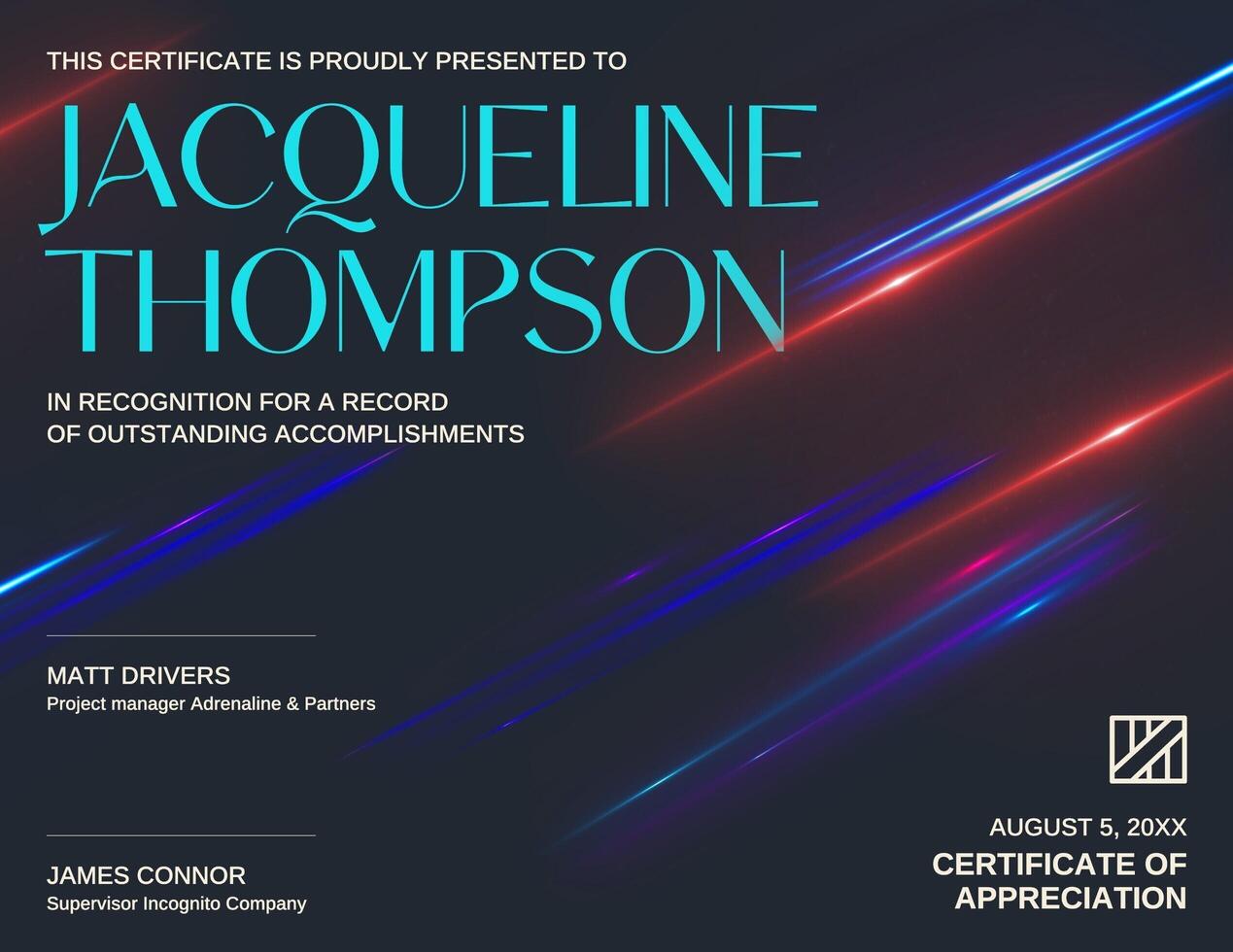 general certificate template design ideas