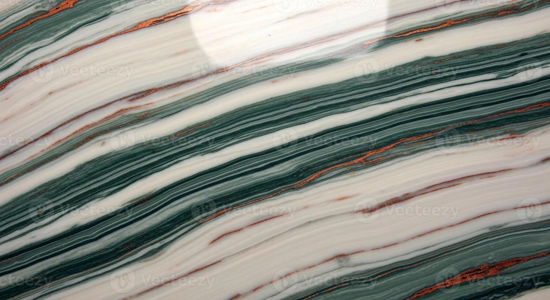 Abstract flowing lines of green and white create a dynamic and organic pattern resembling natural stone or flowing water photo