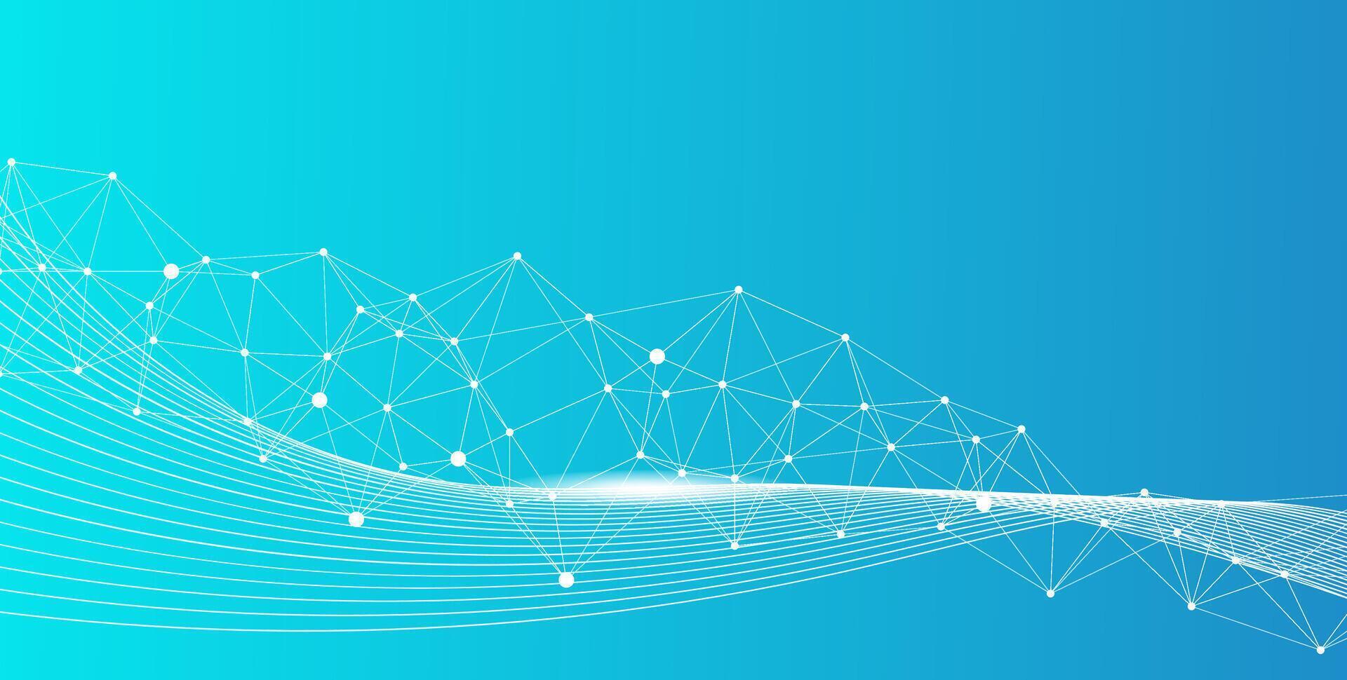 Digital Network Connection Background Abstract Technology Concept vector