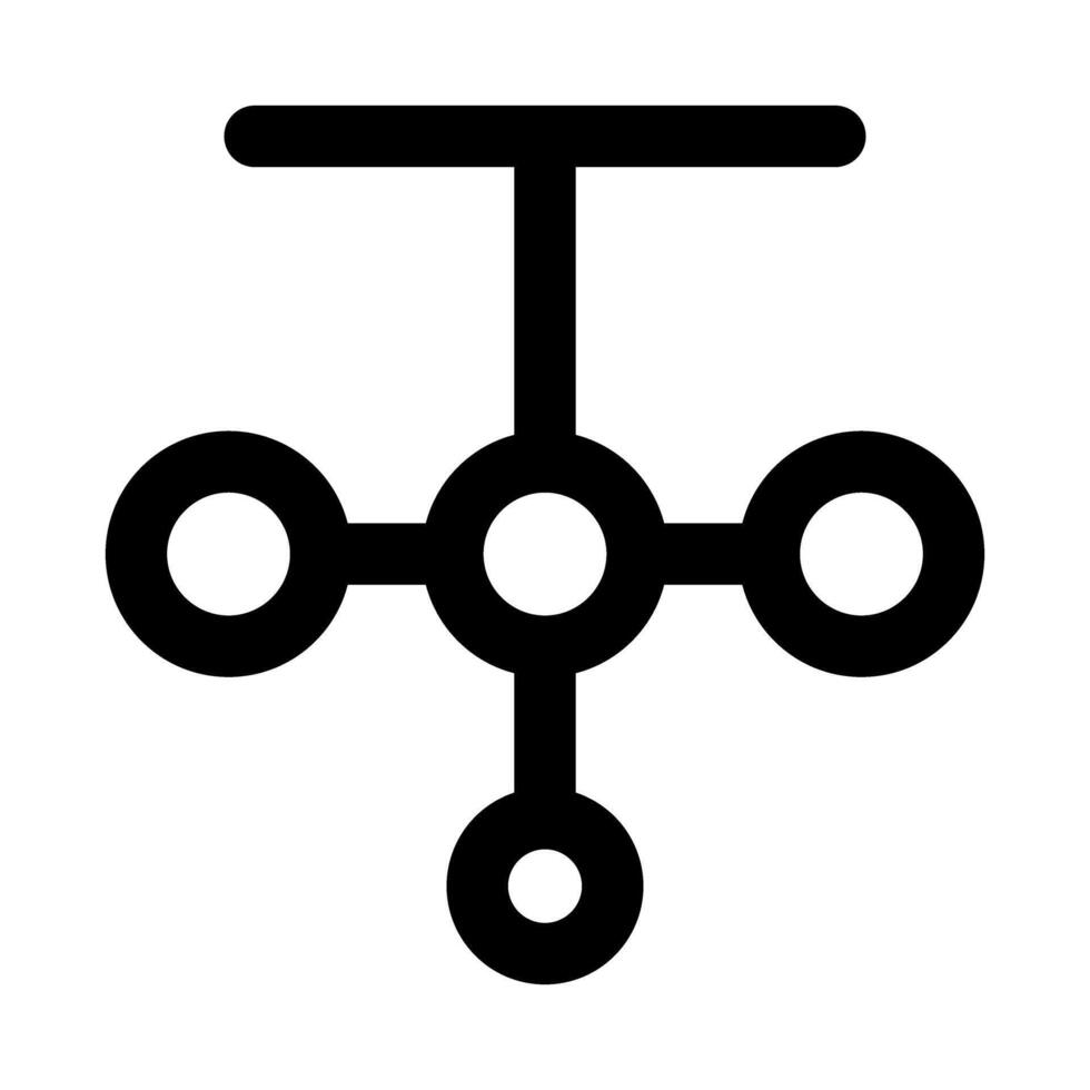 Hierarchical Structure representing organizational charts, management levels, and structured relationships vector