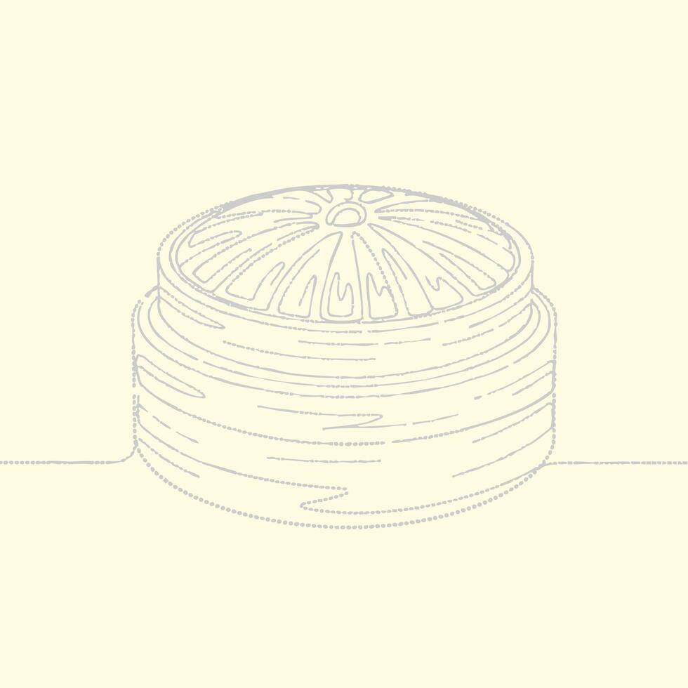 Stack of round citrus slices with detailed texture and vibrant color, arranged in a neat pile on a plain vector