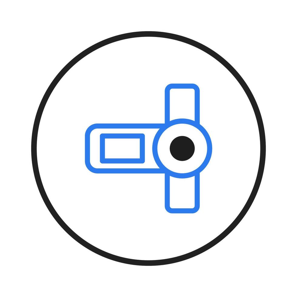 A minimalistic representation showcasing a symbolic device with precise structural articulation vector