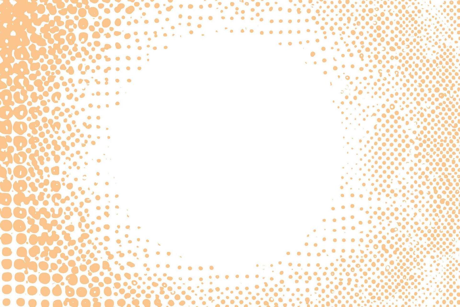 Halftone Dotted Gradient Frame Abstract Background vector