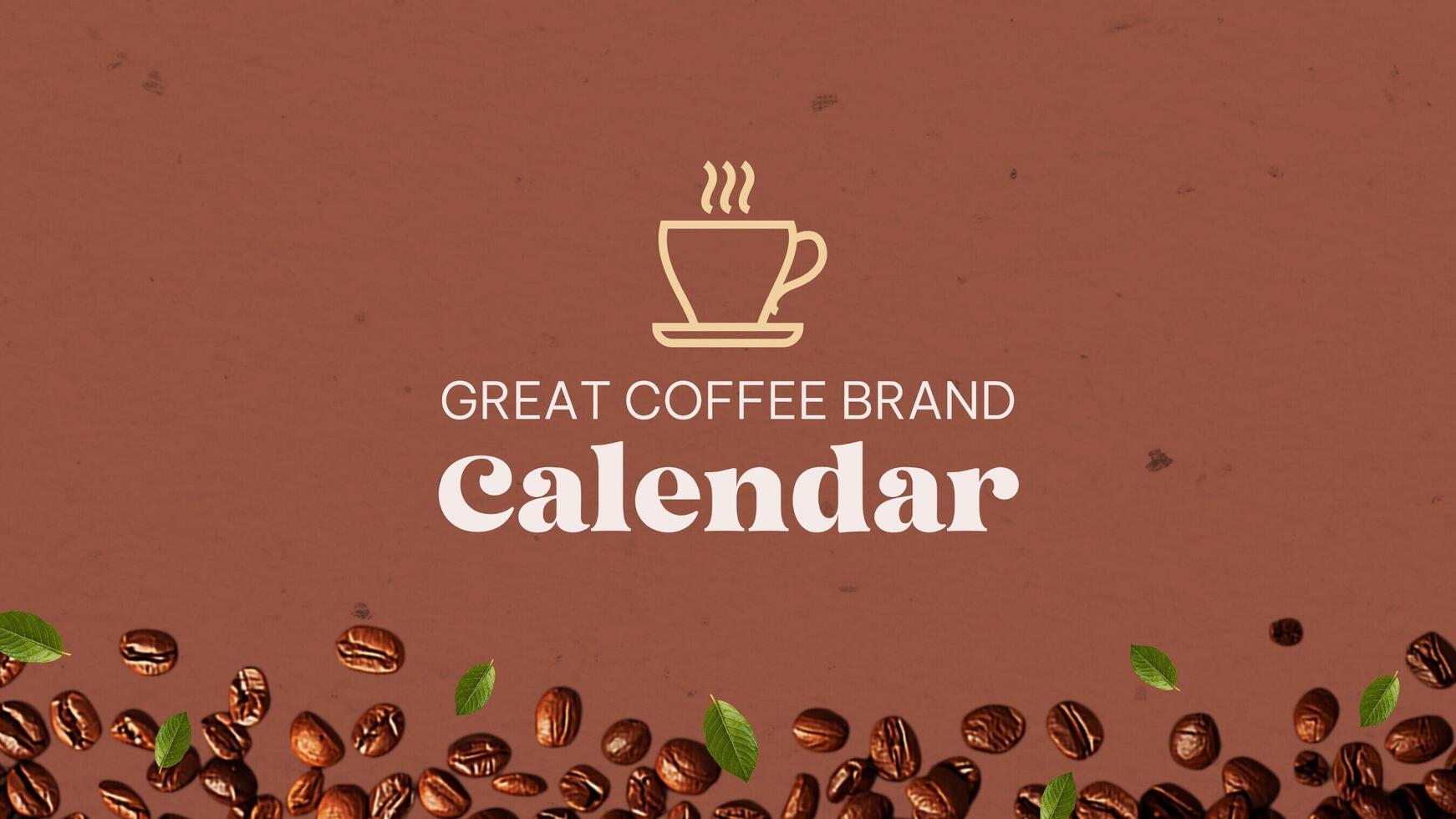 Hazelnut Crunch Color Calendar Design template