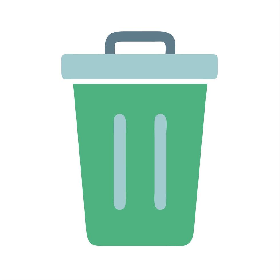 Recycle Bin Trash Can Desktop Empty Delete Icon Illustration vector