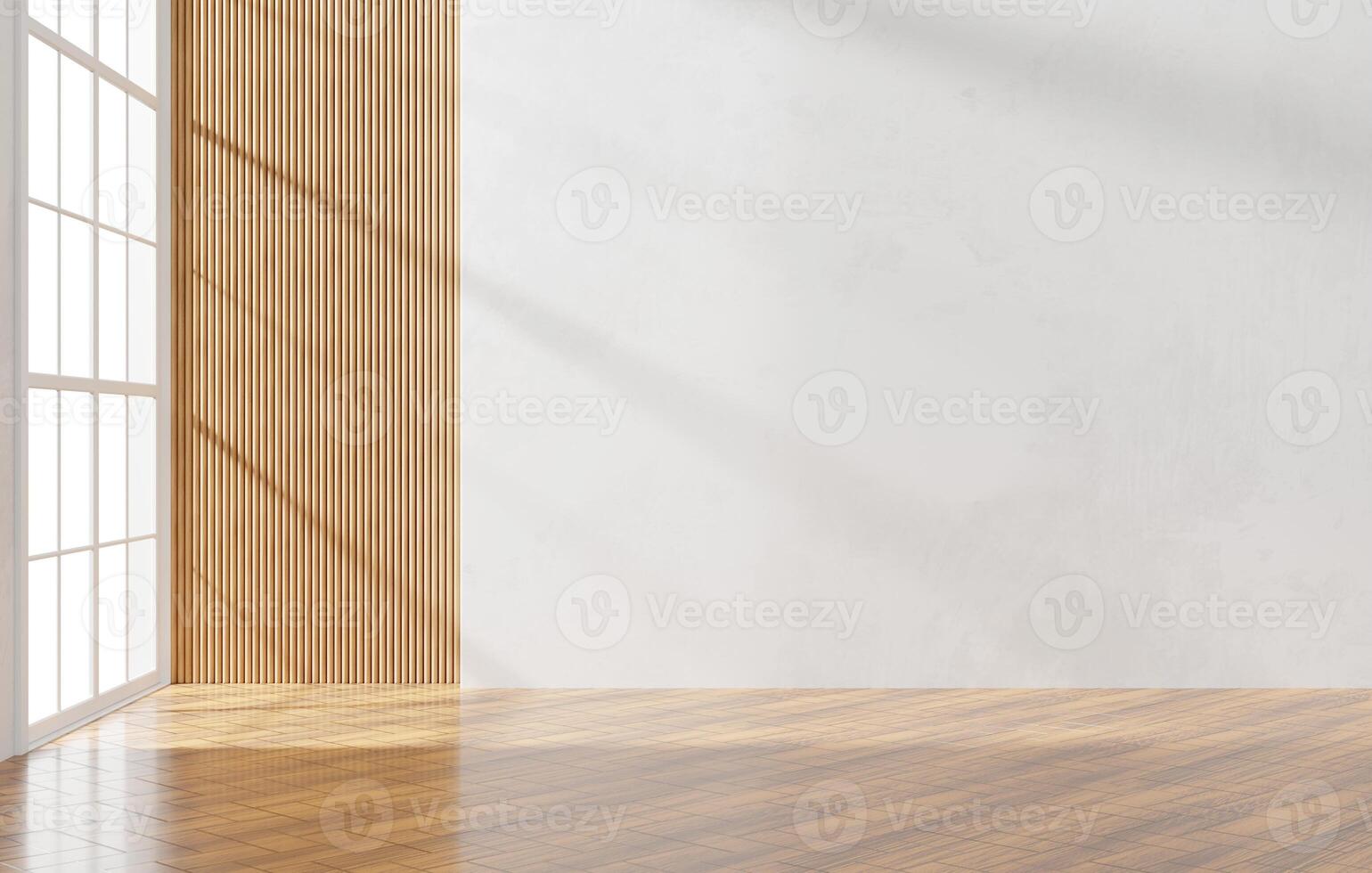 White wall empty space background with door light for architecture showing space 3d rendering photo