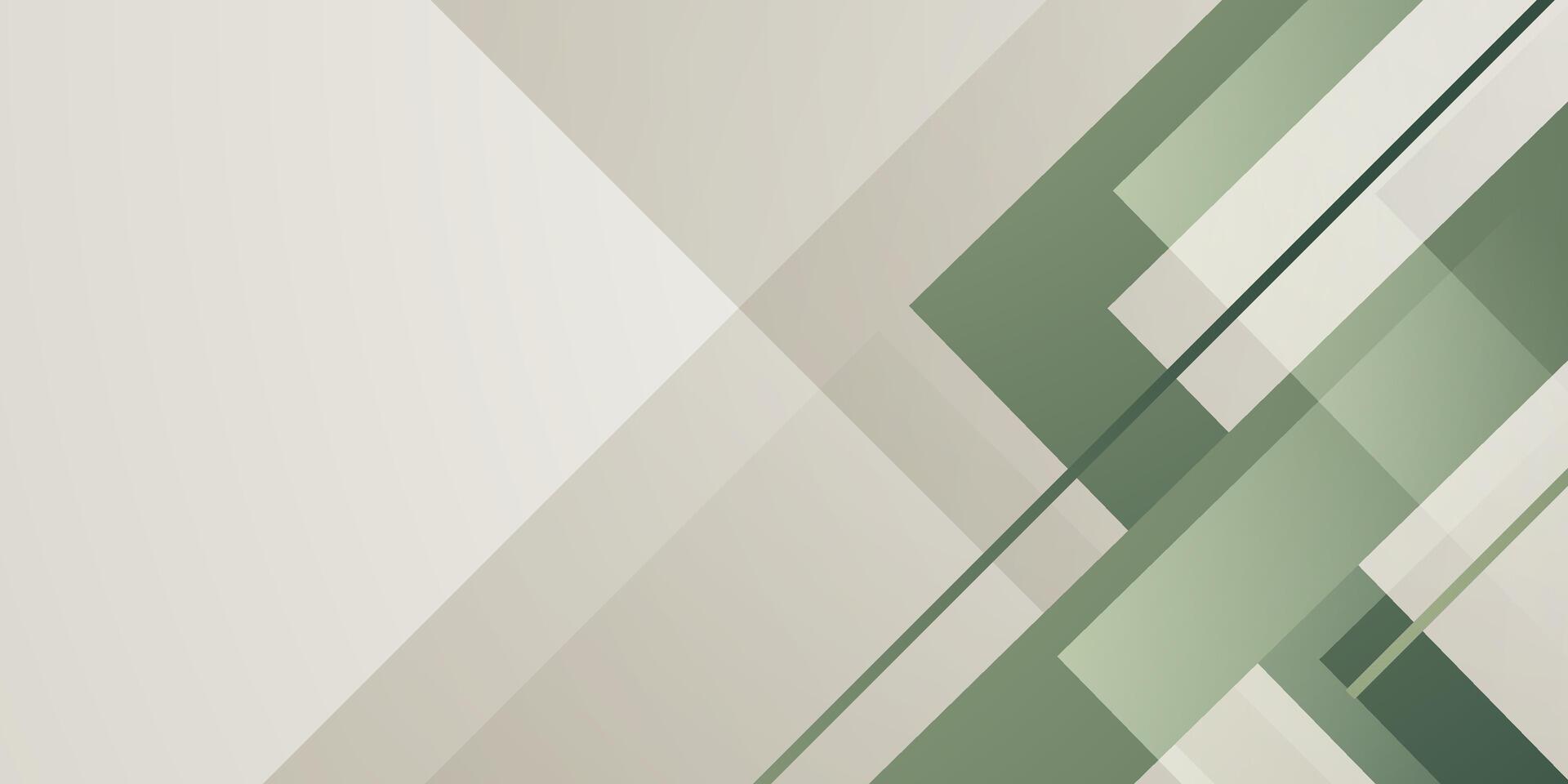 Abstract bright green banner background with overlap arrow triangle pattern design. Cool elegant concept background. vector