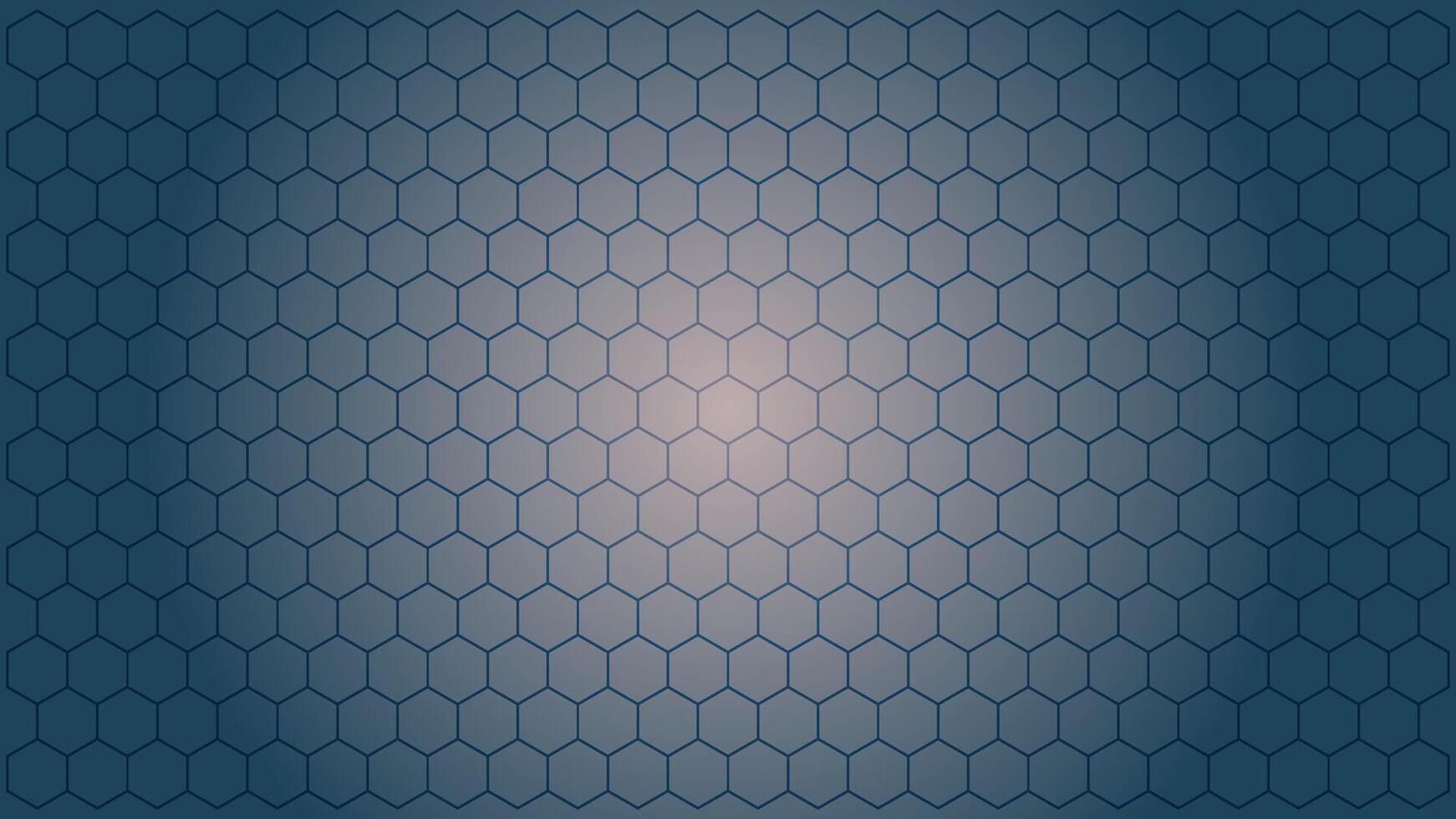 Hexagonal pattern background with soft gradients and shades of blue vector