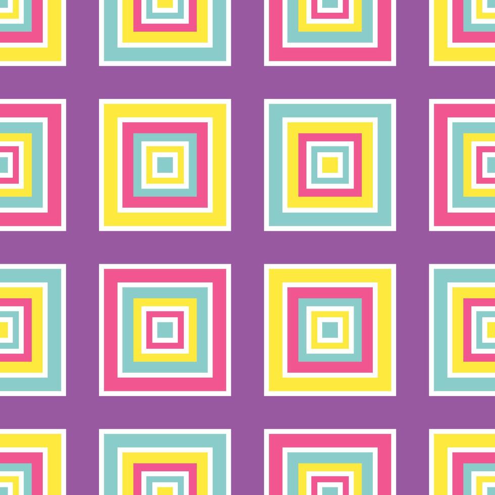 Abstract seamless pattern with colorful squares. Template for backgrounds, wallpapers, fabric prints, and modern digital art projects vector