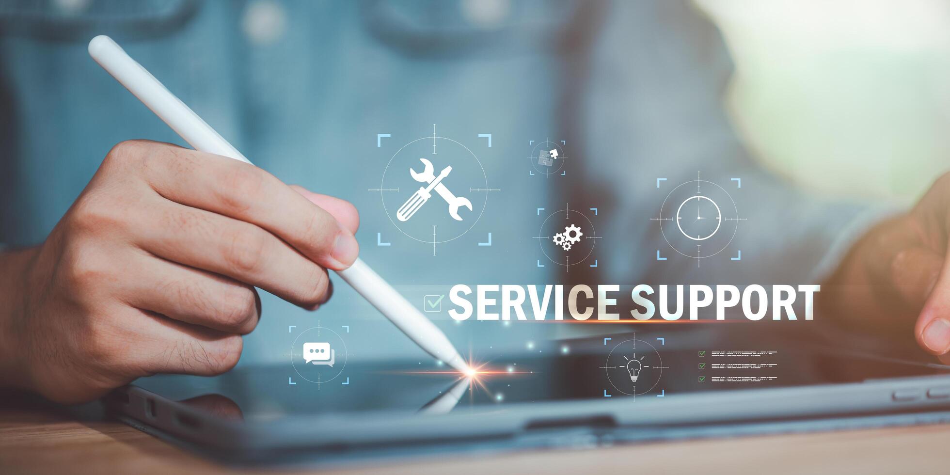 Concept of digital service support and business technology innovation representing communication, teamwork, and efficient online assistance in the modern customer experience ecosystem. photo