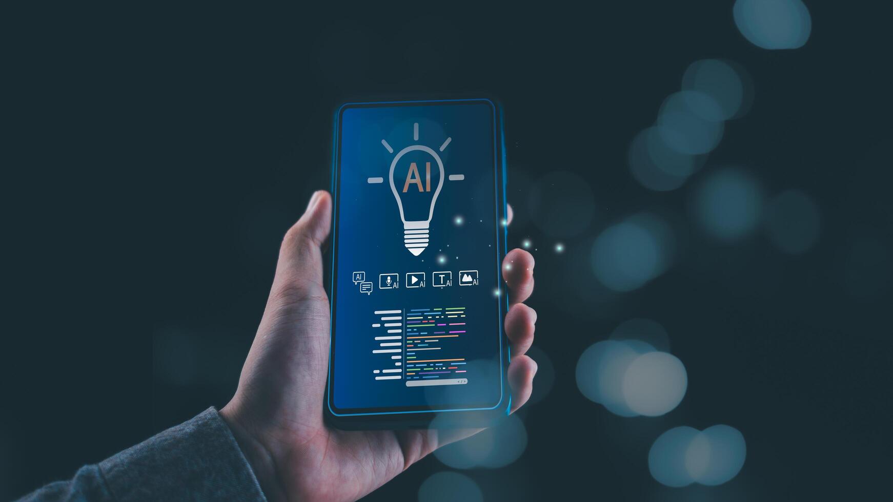 artificial inteligencia y digital interfaz, representando innovación, automatización, datos análisis, y futurista tecnología en inteligente informática y avanzado digital transformación sistemas foto