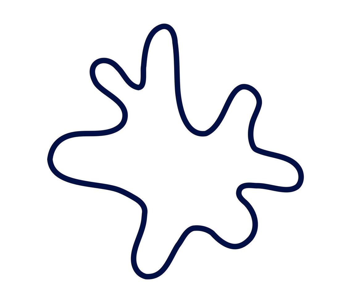 Abstract splash shape design for creative projects vector