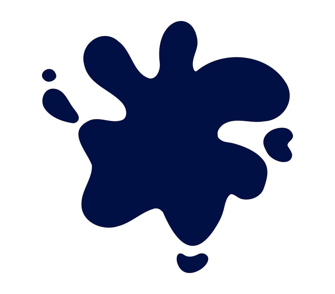 Abstract ink splash shape for creative design projects vector