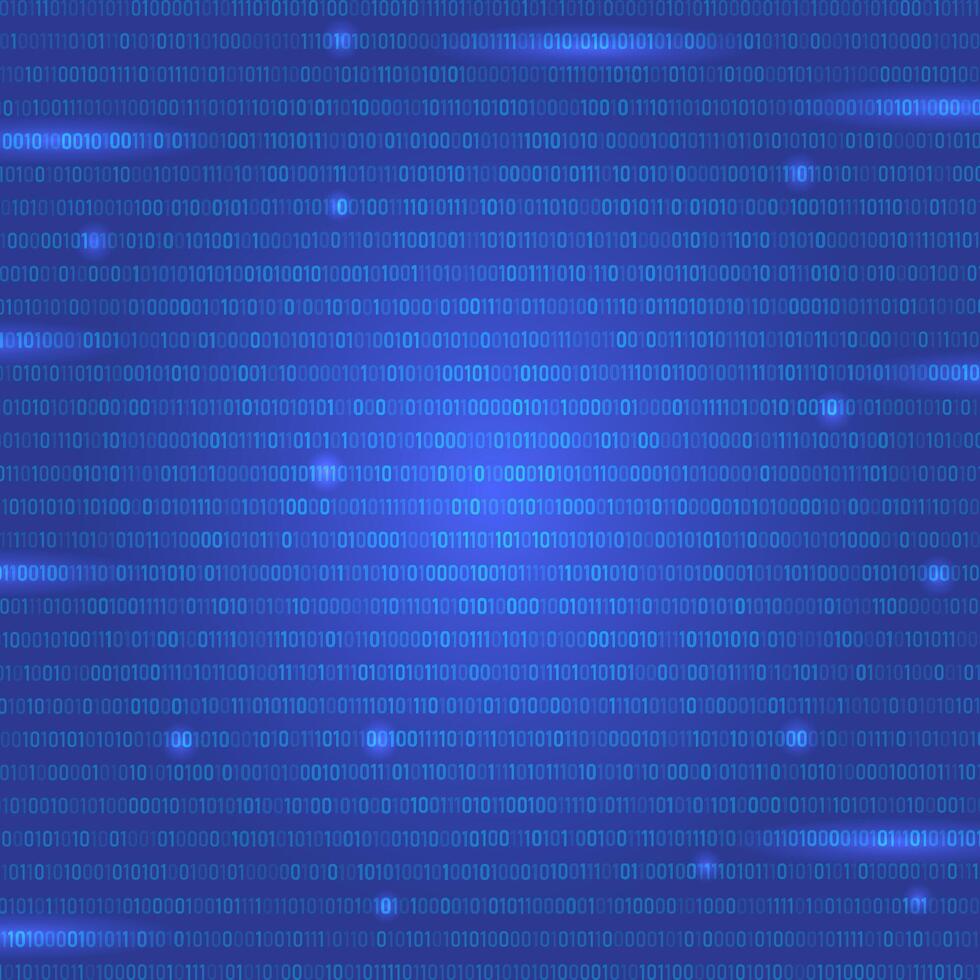 digital datos tecnología concepto. azul binario datos software programación código textura. aleatorio programa código. máquina código. aleatorio binario azul datos matriz ancho. tecnología antecedentes vector