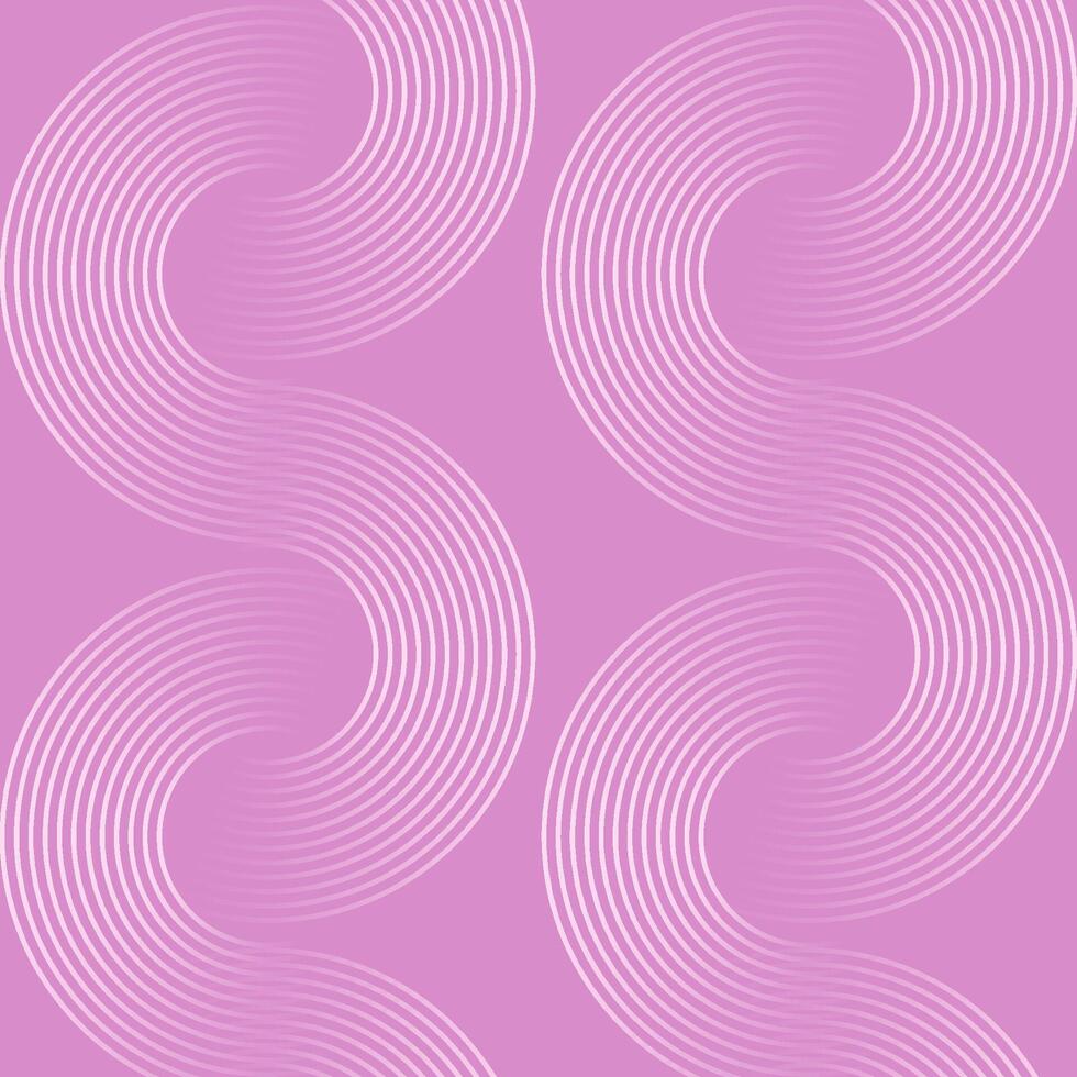 abstract circles pattern on pink background vector
