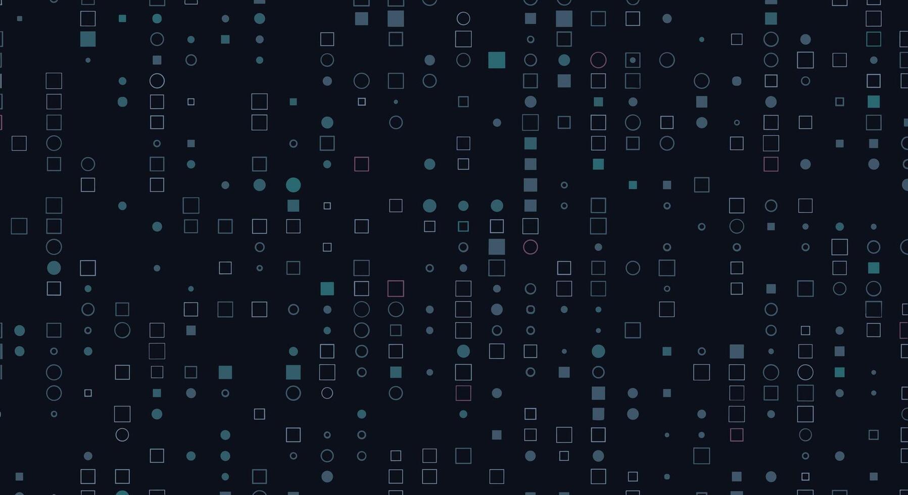 resumen digital modelo con geométrico formas y binario código elementos en un oscuro antecedentes. vector