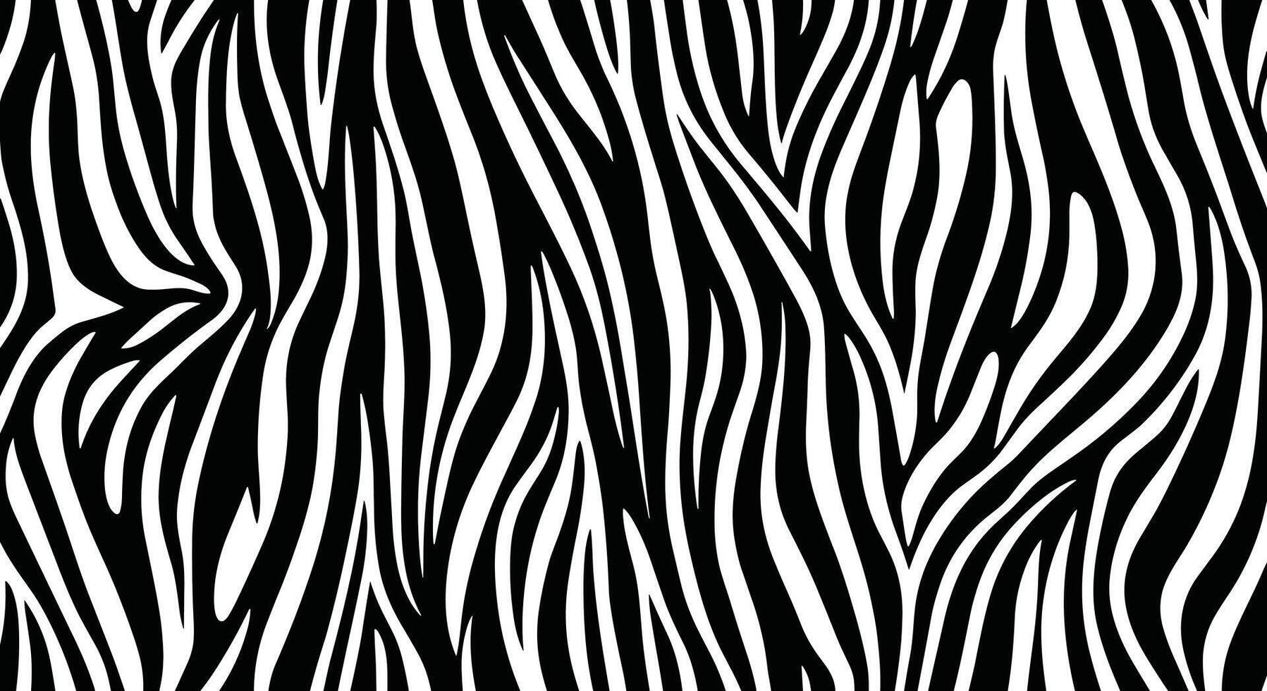 Abstract black and white zebra stripes pattern design for apparel and home decor applications vector