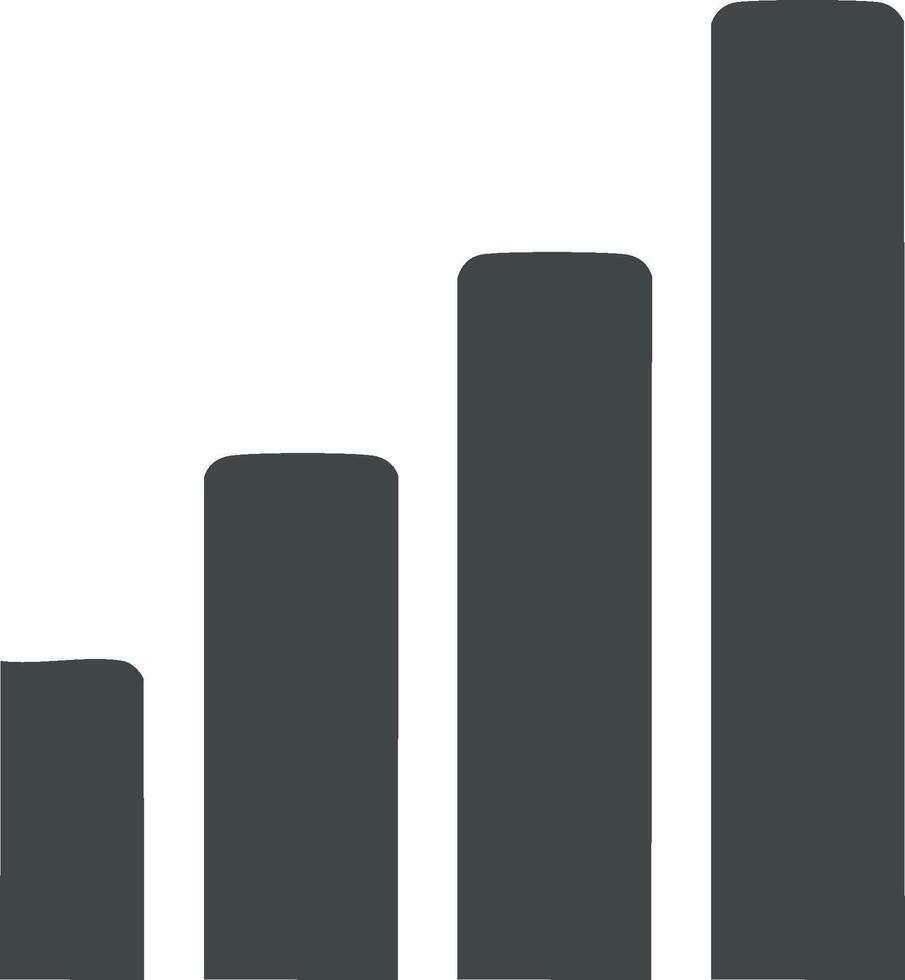 Signal strength bars icon. Progress, indicator concept vector