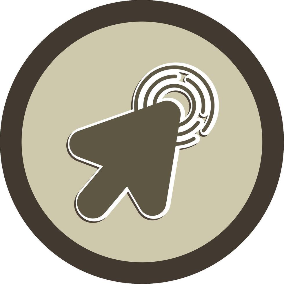 Context Menu Right Click Glyph Dual Tone Sticker Circle vector