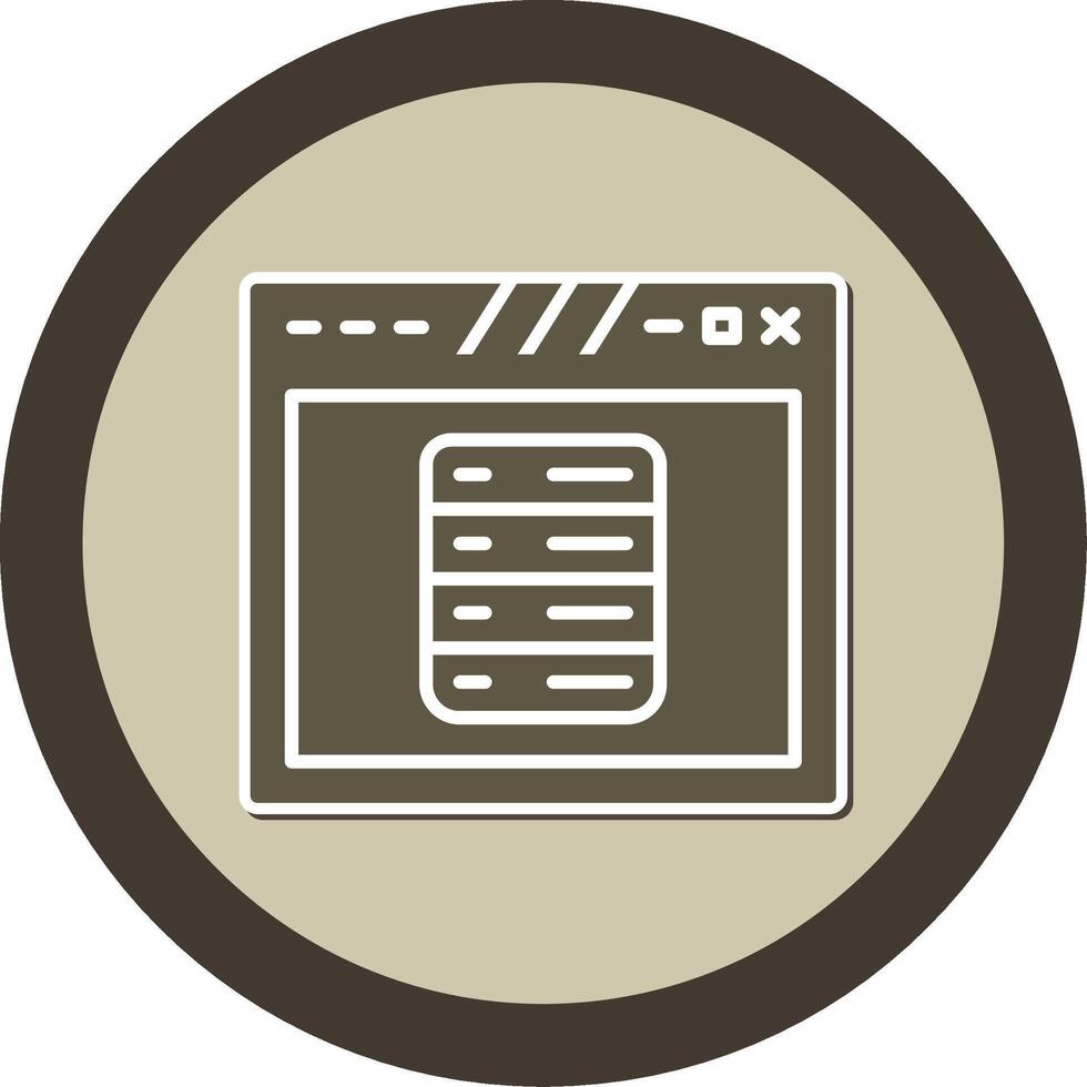 Navigation Dropdown Menu Design Glyph Dual Tone Sticker Circle vector