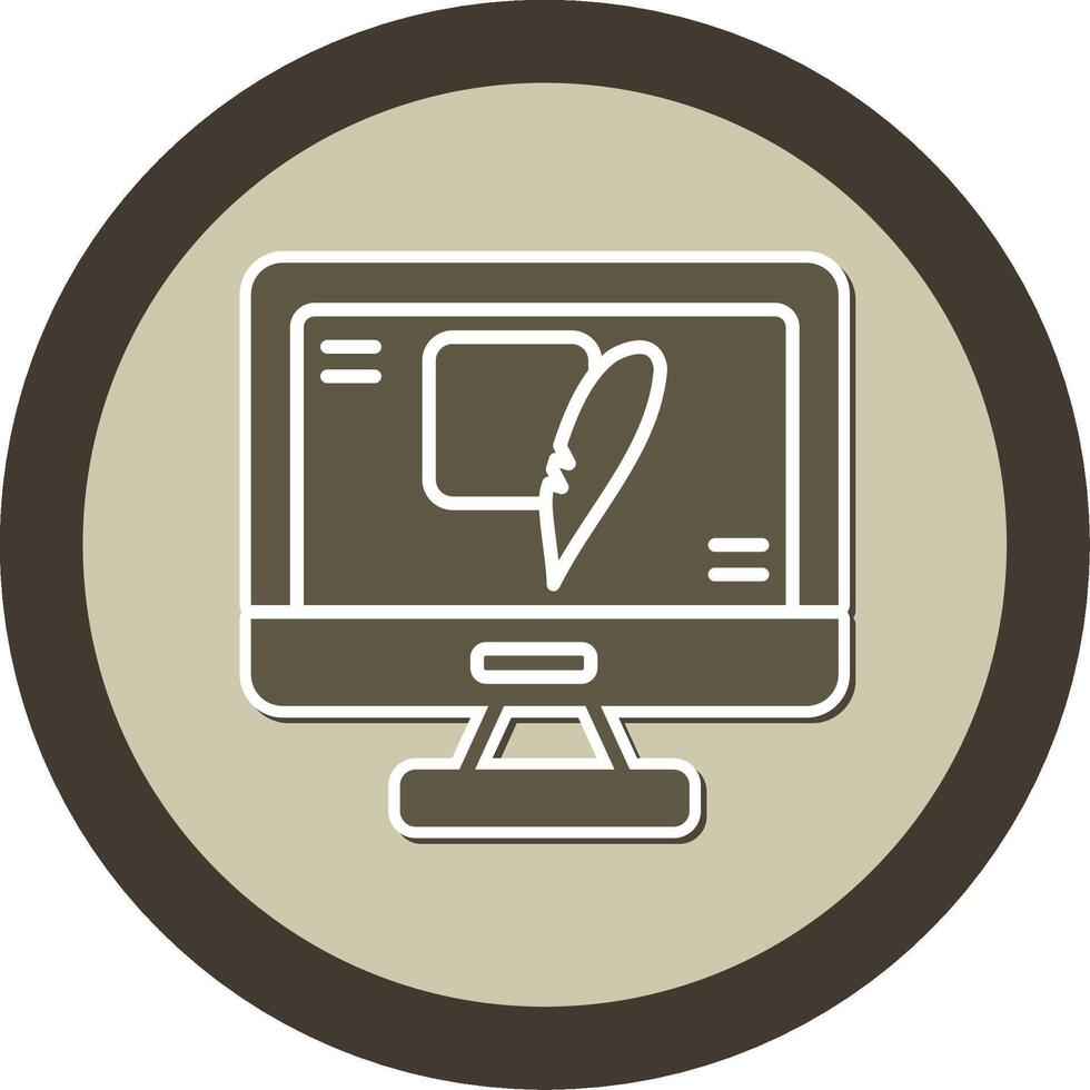 SQLite Lightweight DB File Glyph Dual Tone Sticker Circle vector