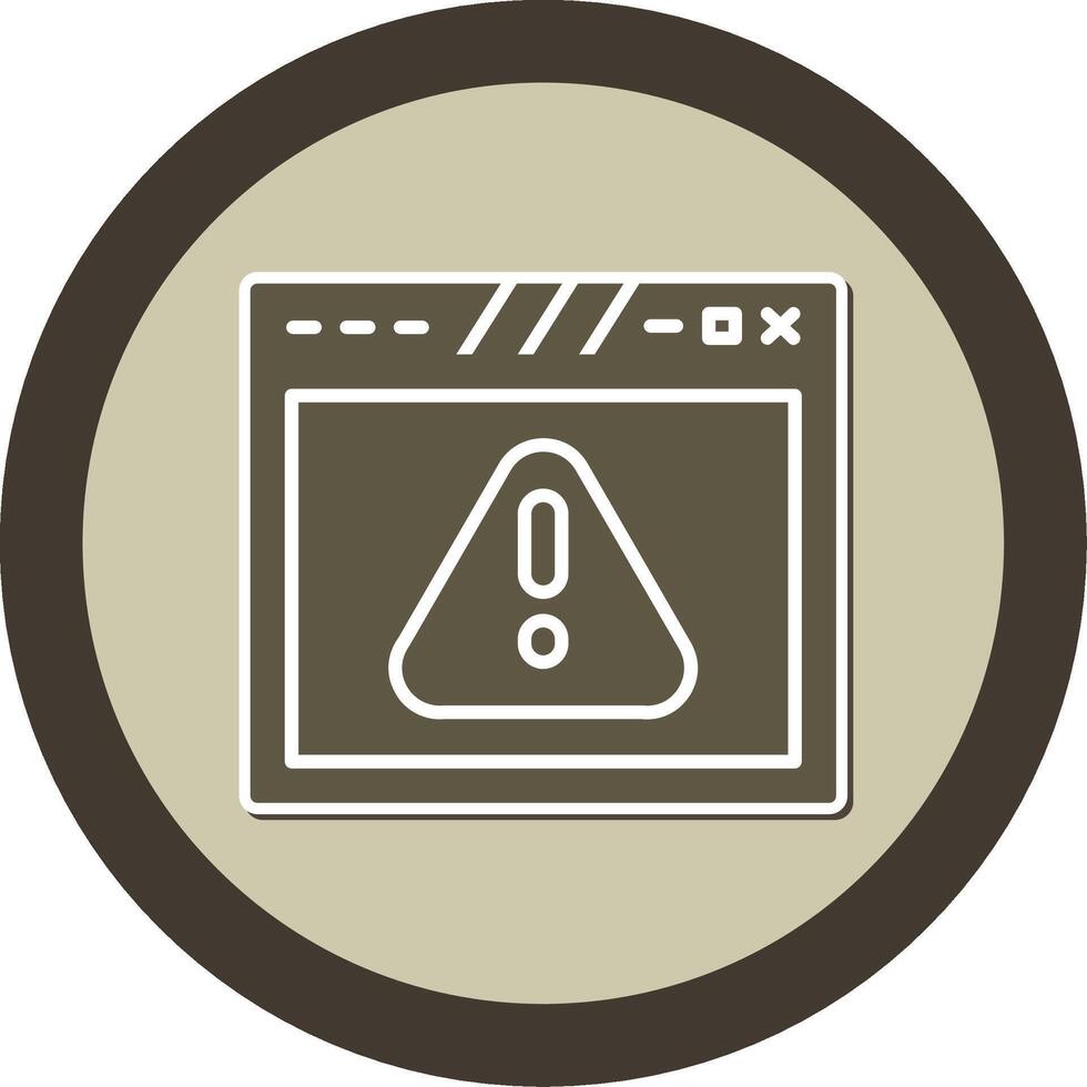 Multi Browser Web Interface Glyph Dual Tone Sticker Circle vector