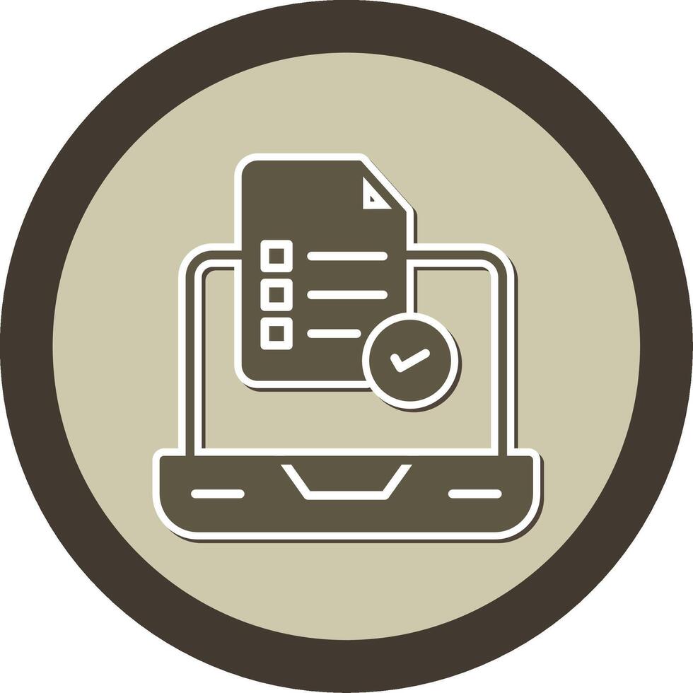 html formar validación icono glifo doble tono pegatina circulo vector