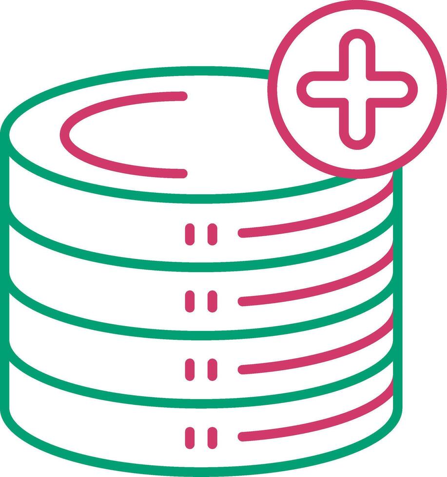base de datos digital datos almacenamiento vector