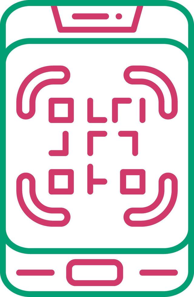 QR Code Scanner Device vector